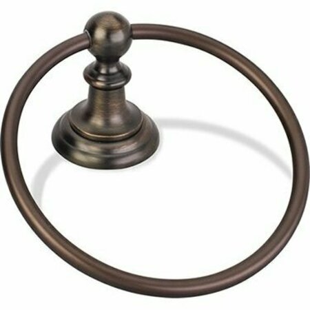 HARDWARE RESOURCES TOWEL RING OIL RUBBED BRONZE BHE5-06DBAC-R
